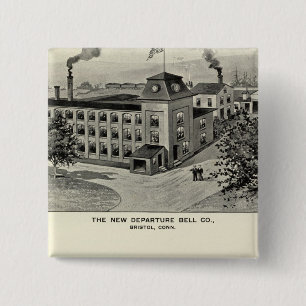 New Departure Bell Co, Miller Bros Cutlery Co 15 Cm Square Badge