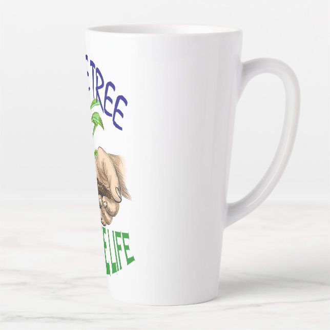 NEW DESIGN GO GREEN TALL COFFEE MUG (Right)