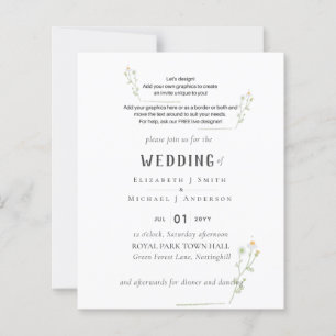 NEW! DESIGN OWN WEDDING INVITE - Quality Budget