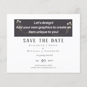NEW! DESIGN OWN WEDDING Save The Date from 0.50