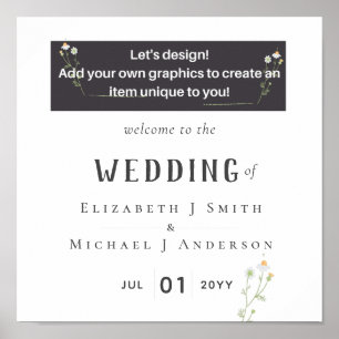 NEW! Design Your Own Wedding Item Poster
