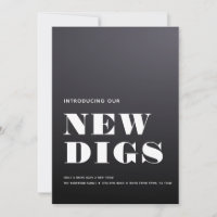 NEW DIGS Simple Modern Minimal Moving Announcement