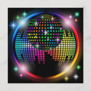New DISCO Party / New Years Eve Invitation