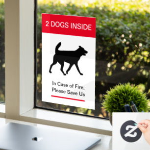 NEW! Dog Inside In case of Fire -Protect your Pets