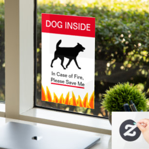 NEW! Dog Inside In case of Fire -Protect your Pets
