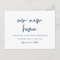 New Dream Home Address Announcement, Modern 