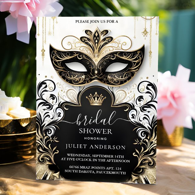 New Dress Code Prom Masquerade Ball Bridal Shower Invitation (Creator Uploaded)