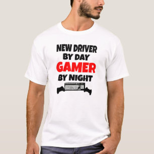 New Driver by Day Gamer by Night T-Shirt