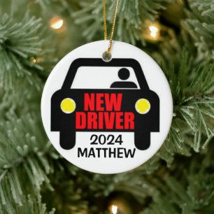 New Driver Drivers License Keepsake Ceramic Tree Decoration