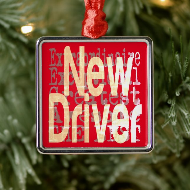 New Driver Extraordinaire Metal Tree Decoration (Tree)