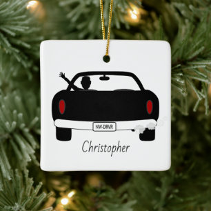 New Driver Guy Personalized Ceramic Ornament