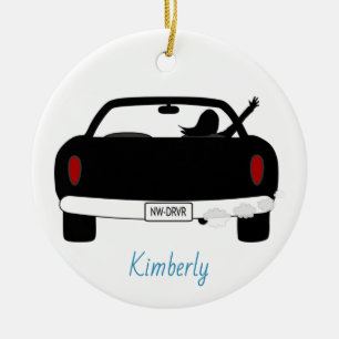 New Driver RIGHT Hand Drive Female Ceramic Tree Decoration