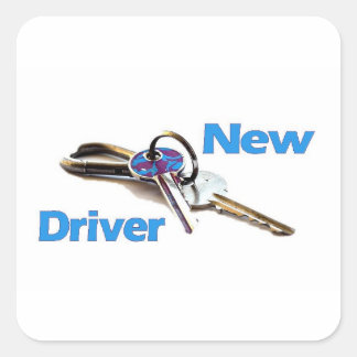 New Driver Square Sticker