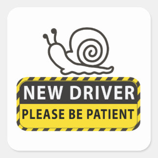 new driver sticker -  funny student driver bumper 