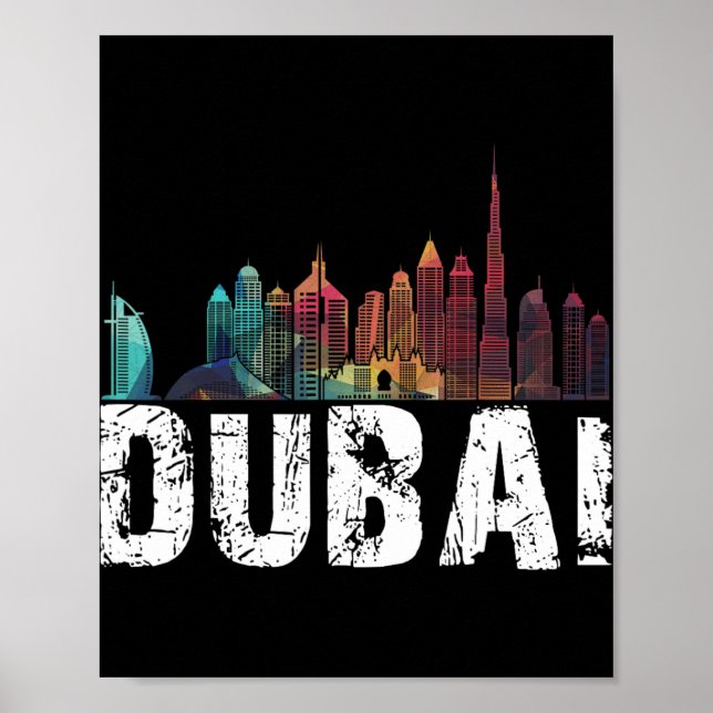 New Dubai Love Skyline Uni For Holidays In Dubai  Poster (Front)