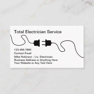 New Electrician Business Cards