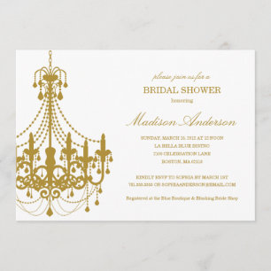 NEW ELEGANCE   BRIDAL SHOWER INVITATION