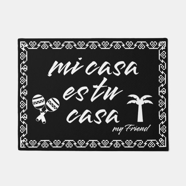 New Elegant doormat Mi casa (Front)
