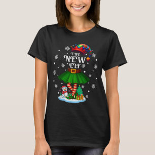 New Elf Squad Xmas Women Girls Mom Christmas Famil T-Shirt