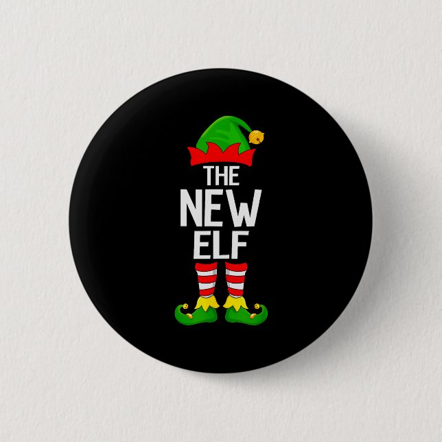 New Elf Xmas Matching Family Elf Squad Christmas  6 Cm Round Badge (Front)