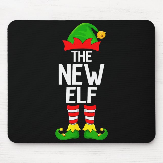 New Elf Xmas Matching Family Elf Squad Christmas  Mouse Pad (Front)