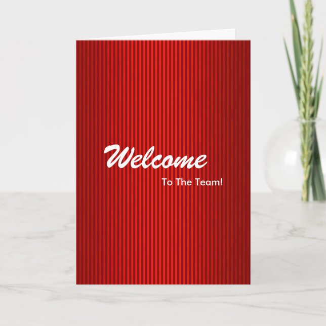 New Employee Welcome Card (Front)