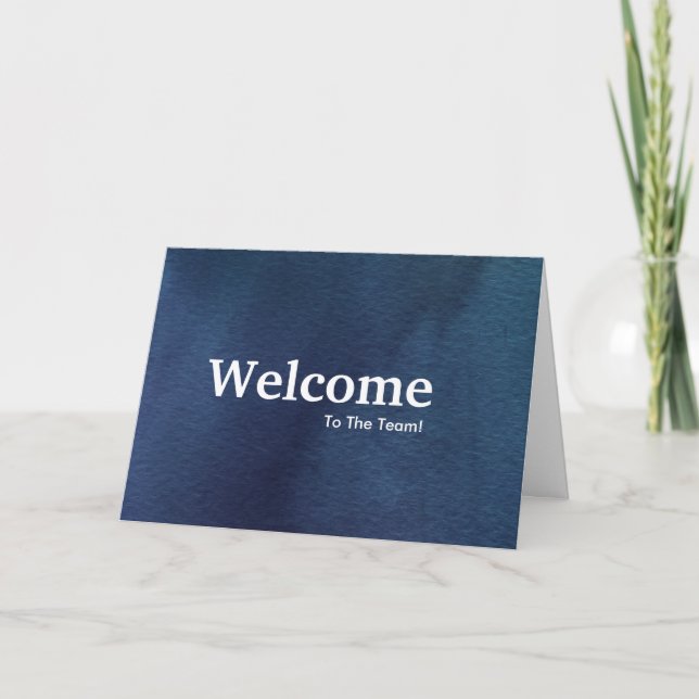 New Employee Welcome Card (Front)