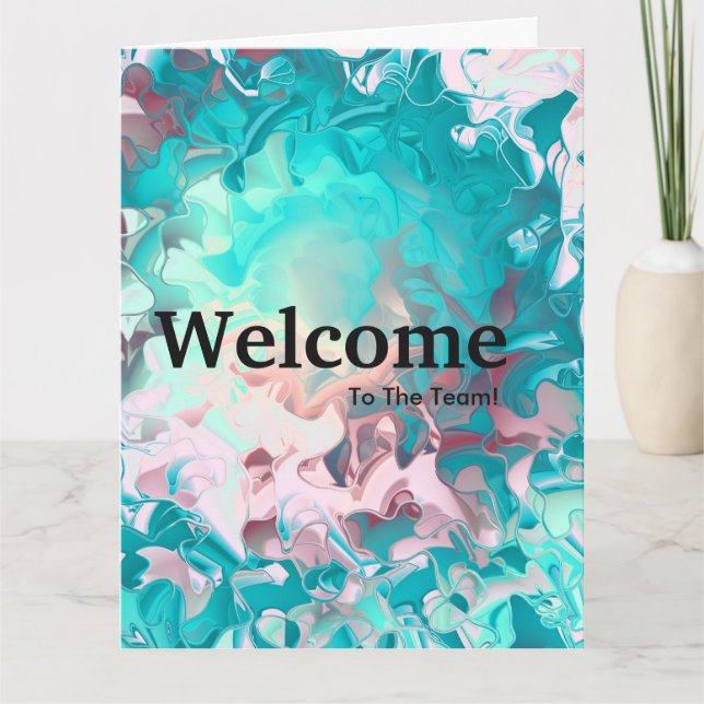 New Employee Welcome Watercolor Card (Front)