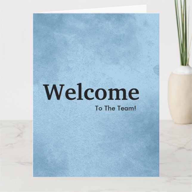 New Employee Welcome Watercolor Card (Front)