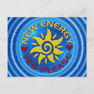 NEW ENERGY SUN - water Postcard