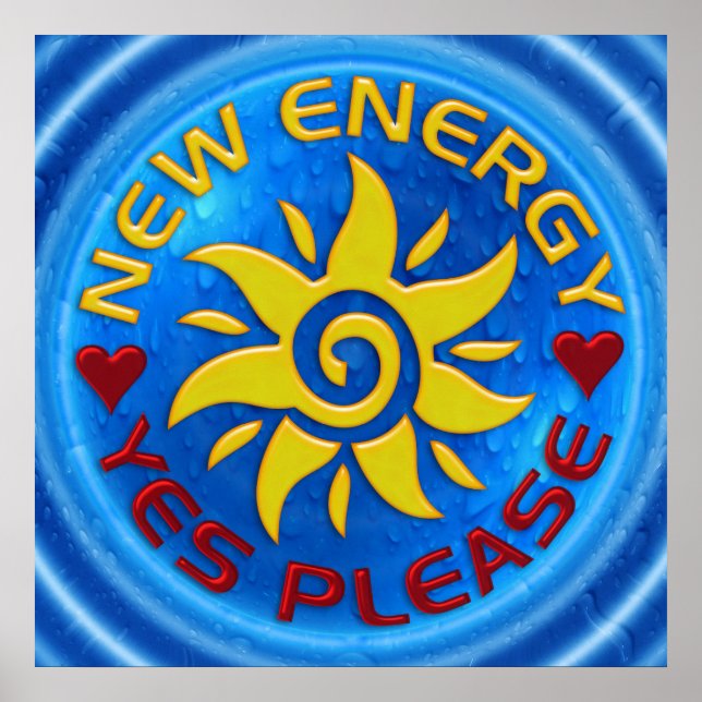 NEW ENERGY SUN - water Poster (Front)