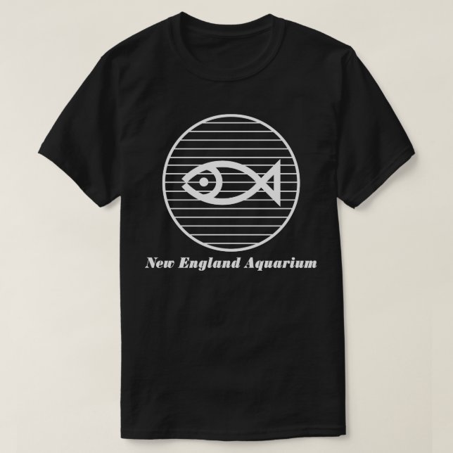 New England Aquarium Dark T-Shirt (Design Front)