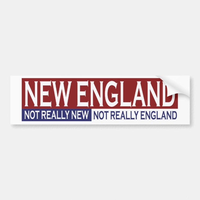New England Bumper Sticker (Front)
