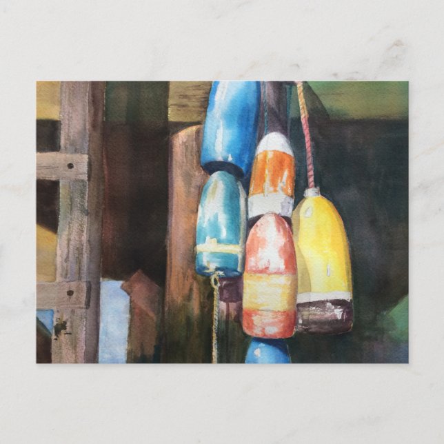  New England Buoy Coastal Postcard  (Front)