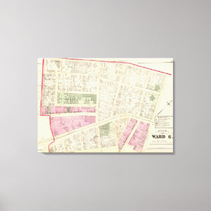 New England Butt Company and American Butt Co map Canvas Print