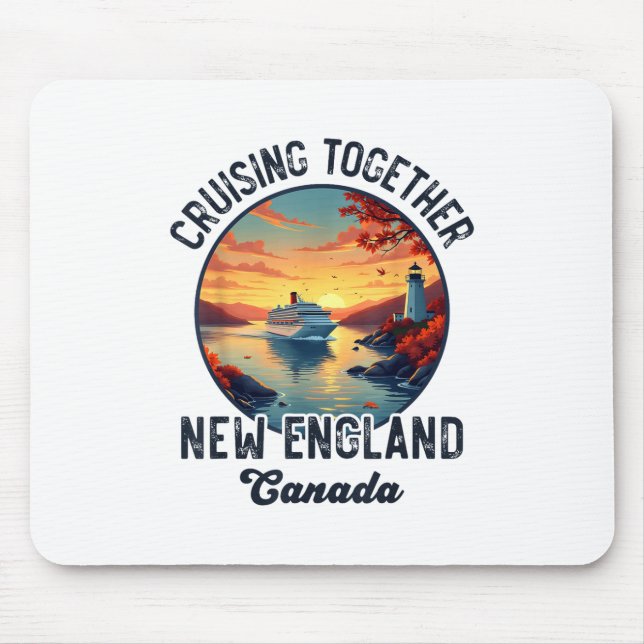 New England Canada Cruise, Cruising Together Fall  Mouse Pad (Front)