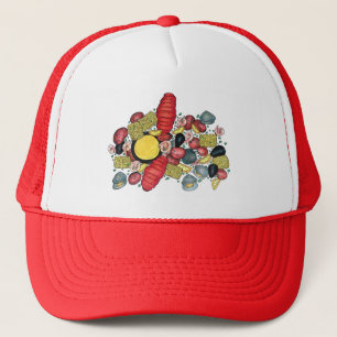New England Clams Lobster Clambake Seafood Dinner Trucker Hat