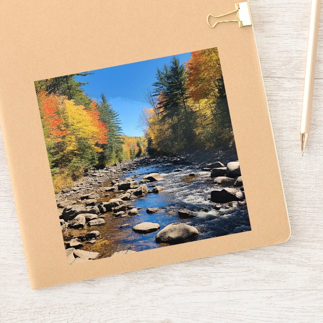 New England Colourful Landscape, Autumn, (Notebook)