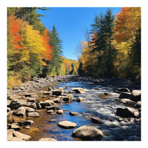 New England Colourful Landscape, autumn, Photo Print