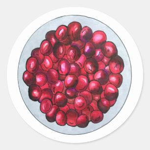 New England Cranberries Cranberry Bog Berries Classic Round Sticker