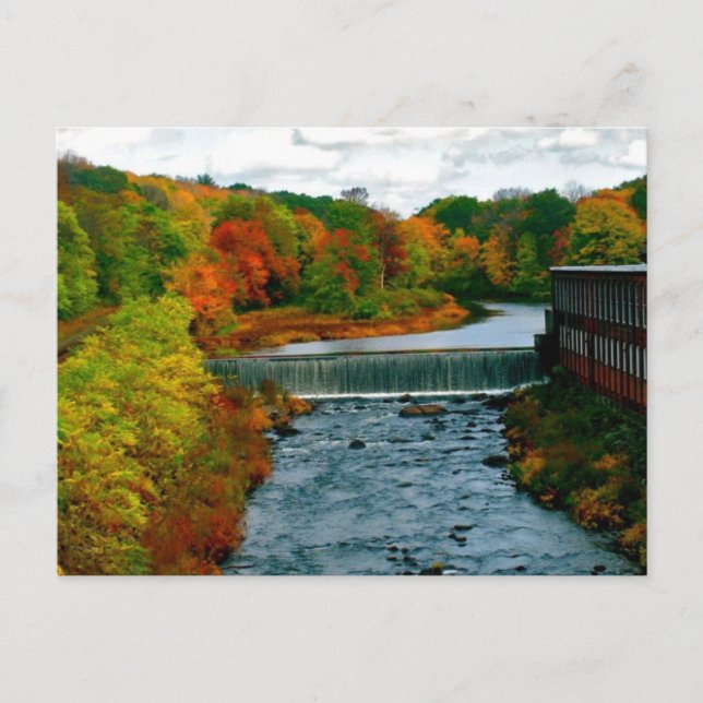 New England Fall Day Photo taken in Massachusetts Postcard (Front)