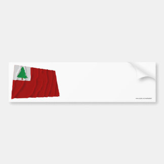 New England Flag Bumper Sticker
