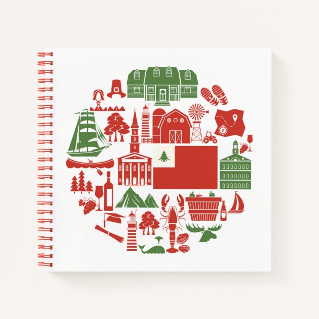 New England Icons Notebook (Front)