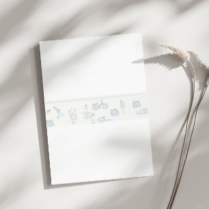 New England  Invitation Belly Band