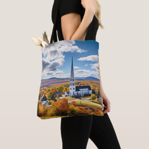 New England Landscape in Fall Tote Bag
