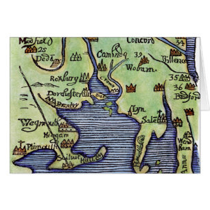 NEW ENGLAND MAP 1677