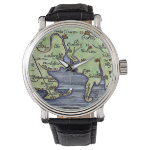 NEW ENGLAND MAP 1677 WATCH