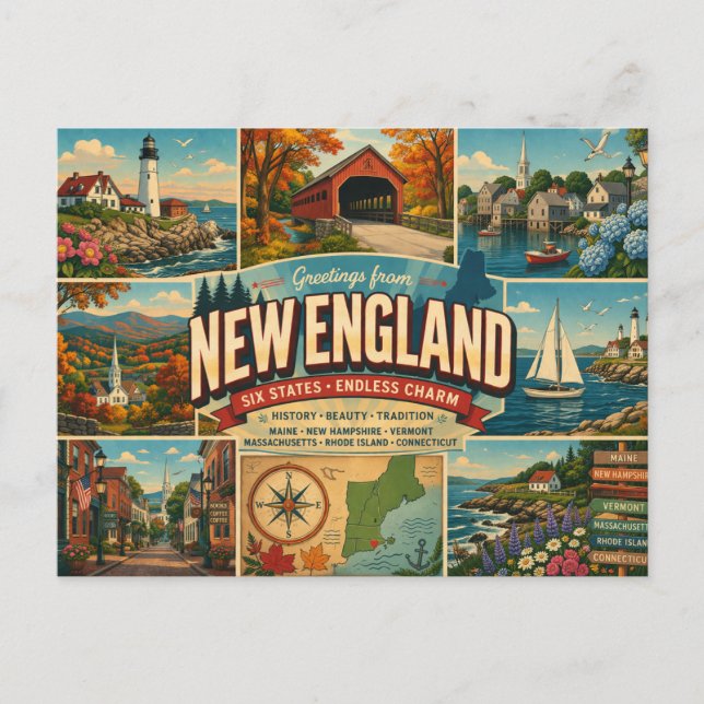 New England Postcard (Front)