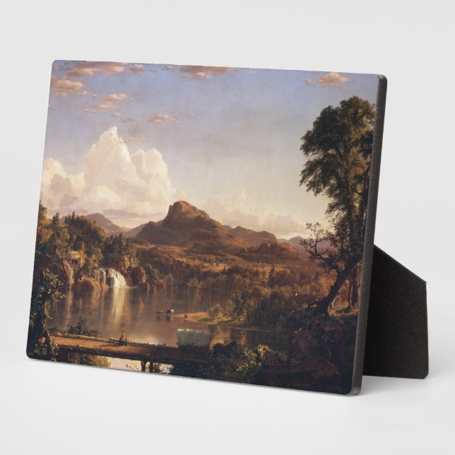 New England Scenery Frederic Edwin Church Plaque (Side)