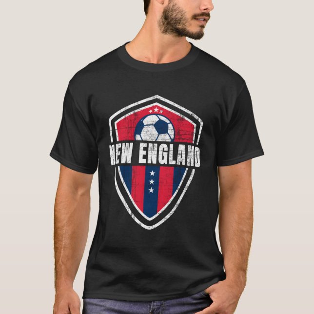 New England Soccer Jersey Ii Original Distressed T-Shirt (Front)